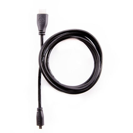 Cableshop Micro-HDMI to HDMI cable for Pi 4, 3ft, Black
